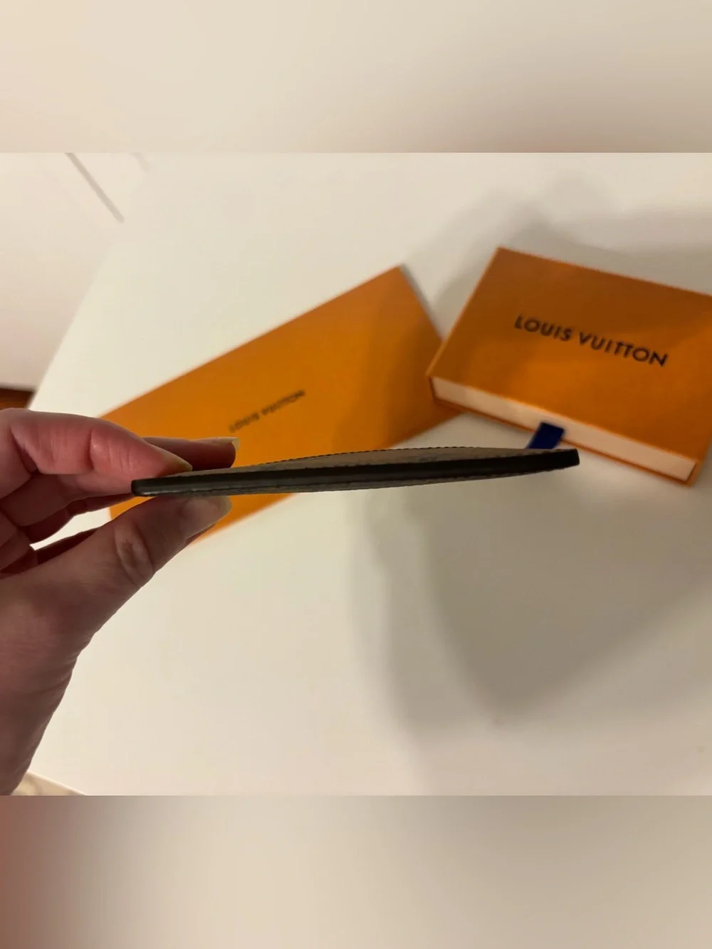 Louis Vuitton Reverse Monogram Card Holder - Brown and Tan